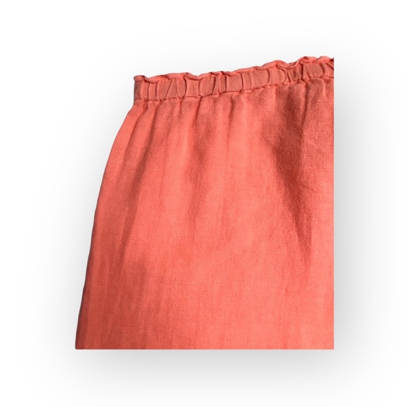 Juicy Couture Baby ♔ Easy Linen Pant ♔ Coral Pink ♔ Girl’s 6 6X ♔ Slouchy Chic ♔ - Picture 11 of 16